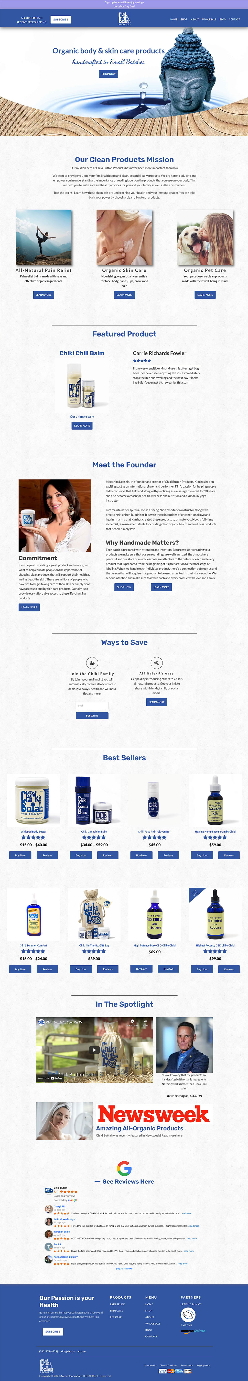 Portfolio - Chiki Products (Full Page View)