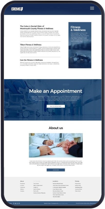 Crc of monmouth Portfolio (Mobile View)