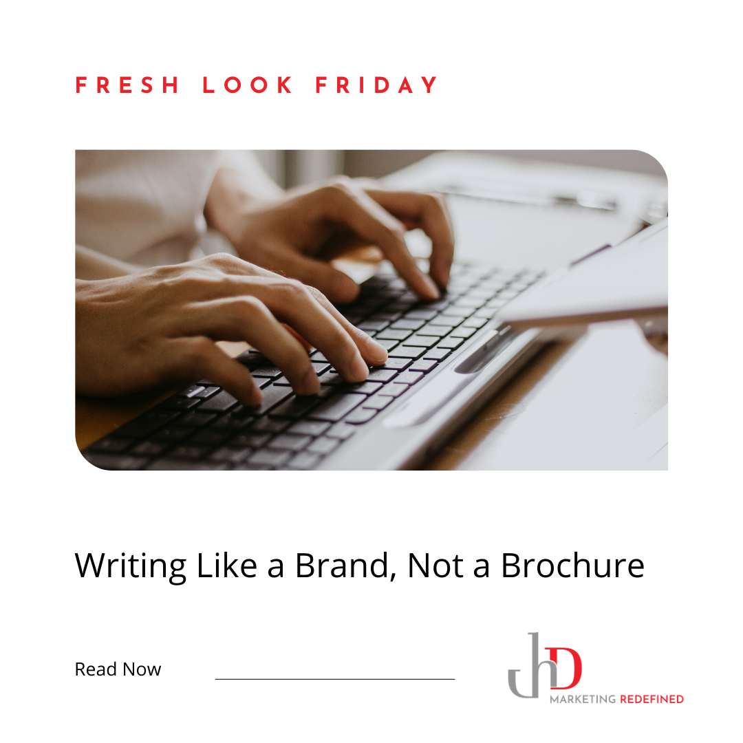 Writing Like a Brand, Not a Brochure